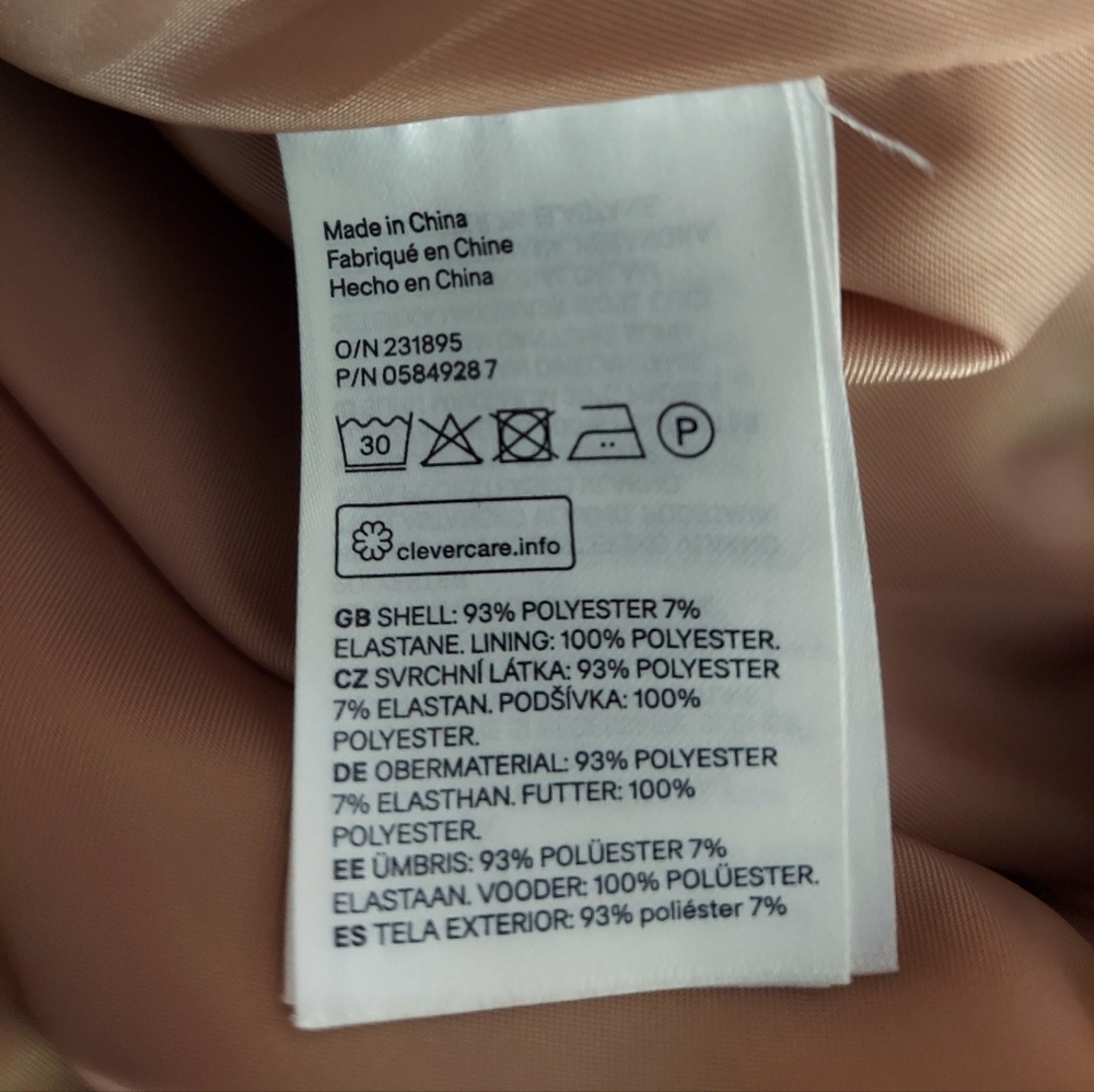H & M Camel Colored Zip-Front Jacket - Picture 4 of 6